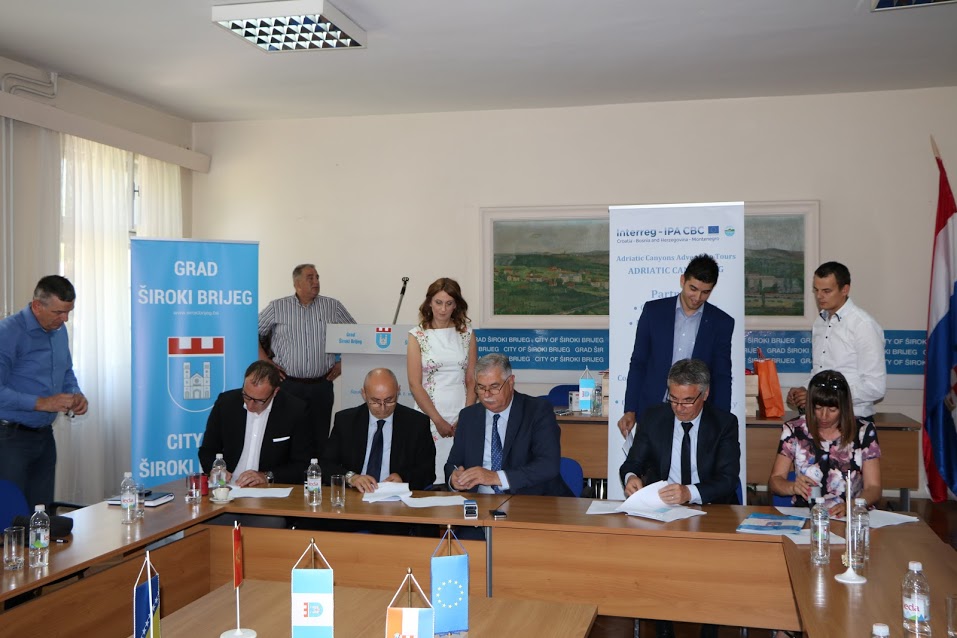 Potpisan ugovor za projekt 'Adriatic Canyoning'